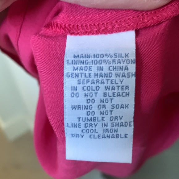 Coral pink silk dress - Picture 4 of 4